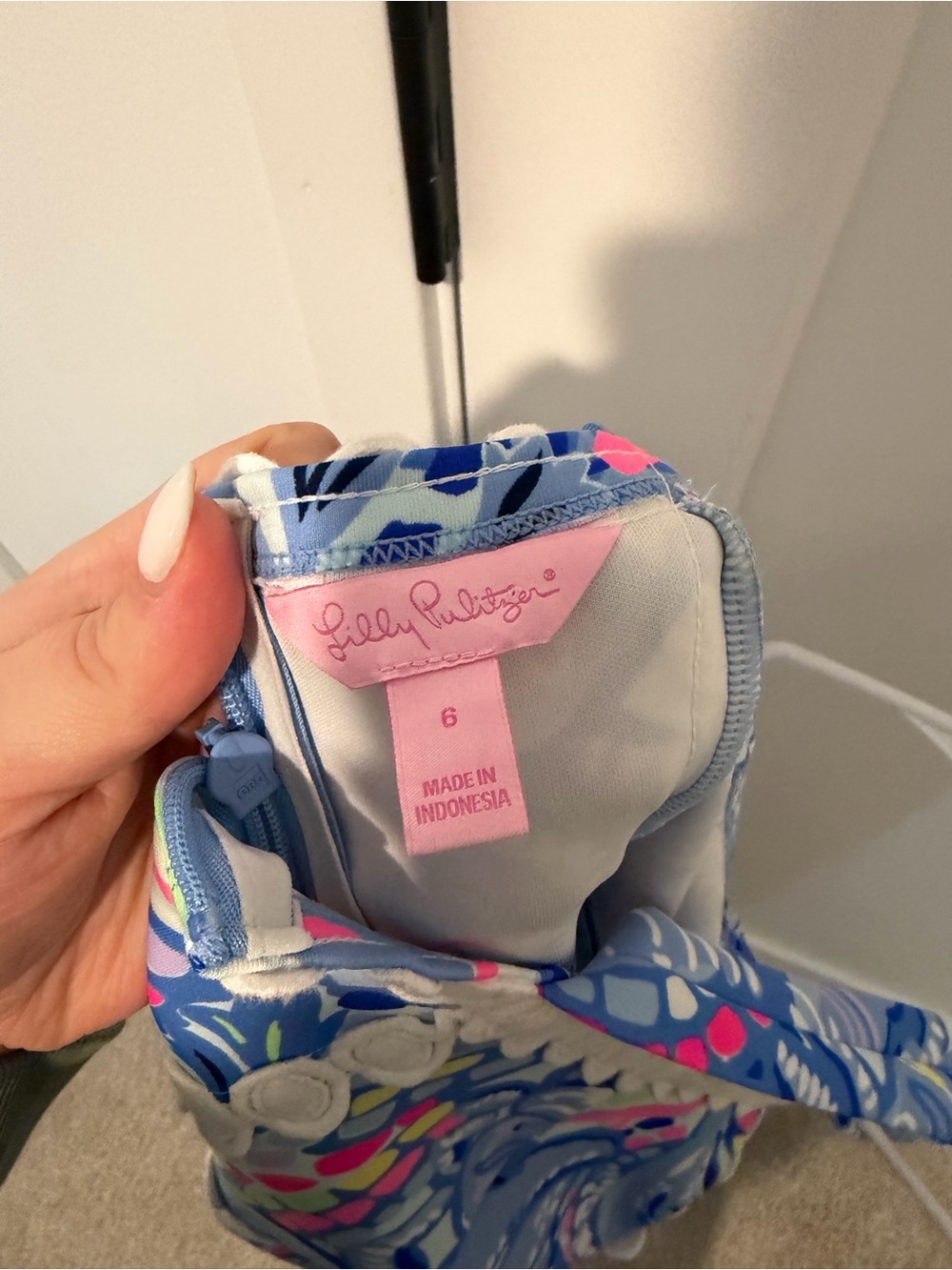 Lilly Pulitzer Blue Multicolor Mini Dress - Picture 3 of 3
